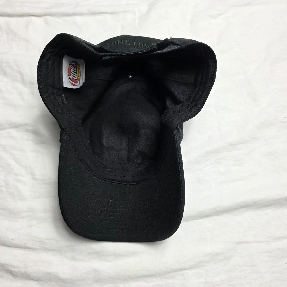 Raising Canes Crew Employee Hat Baseball Cap Uniform One Love black
